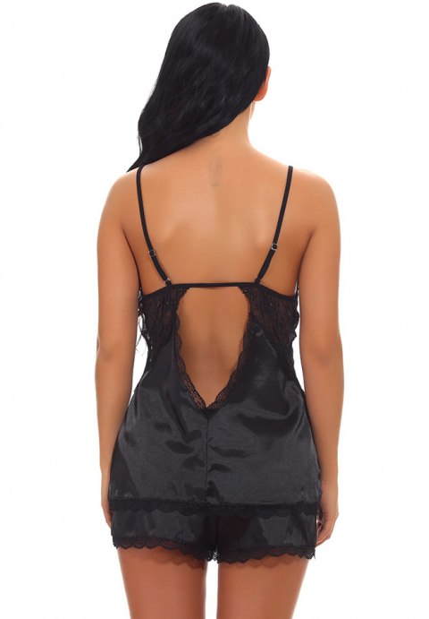 Enticing Words Satin Cami Set-XY942