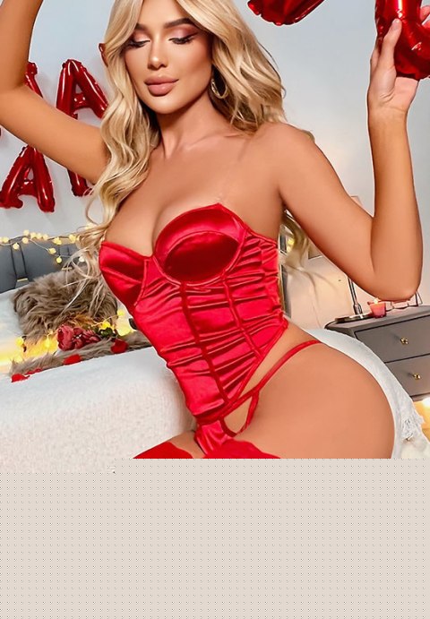 Love For You Bustier Set-YY947-RD