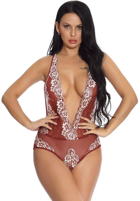 Floral Frenzy Plunging Teddy-ZL3317-1