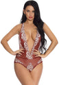 Floral Frenzy Plunging Teddy-ZL3317-1