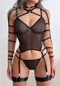 Pure Desire Ladies Sexy Mesh Lingerie Set-LS1734