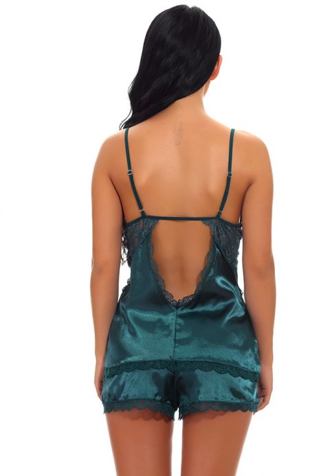 Enticing Words Satin Cami Set-XY942